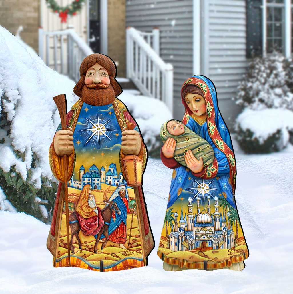 Night at Bethlehem Outdoor Nativity Set by G. DeBrekht - Nativity Holiday Decor - 8152654F-S2